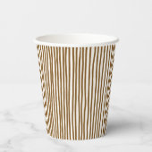 Bun in the oven baking baby shower monogrammed papieren bekers (Achterkant)