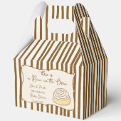 Bun in the oven baking baby shower personalized  bedankdoosjes (Voorkant)