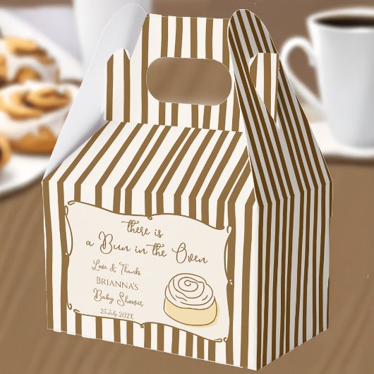 Bun in the oven baking baby shower personalized  bedankdoosjes