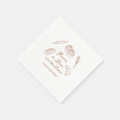 Bun in the Oven Bakkerij Brood Baby Shower Servet (Hoek)