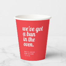 Bun In The Oven Moderne Minimalistische Rode Babyb