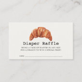 Bun in the Oven Pastries Diaper Raffle Ticket Informatiekaartje (Voorkant)