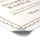 Bun in the Oven Shower Diaper Raffle Game Poster (Hoek)