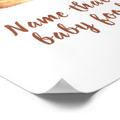 Bun kaneel baby shower Baby voedsel spel Poster (Hoek)