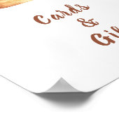 Bun kaneel baby shower Kaarten en geschenken Poster (Hoek)