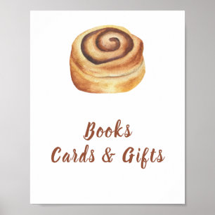 Bun kaneel baby shower Kaarten en geschenken Poster