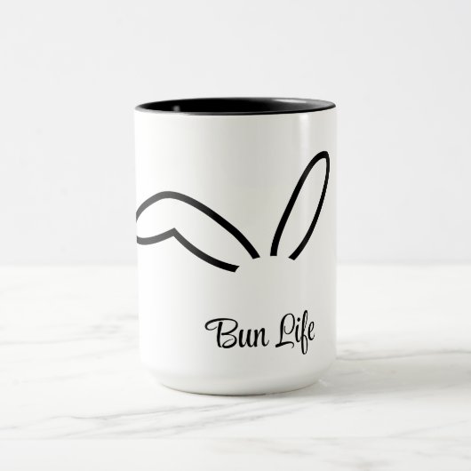 Bun Life Rabbit Humor Mok (Midden)