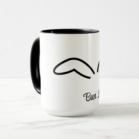 Bun Life Rabbit Humor Mok (Voorkant links)