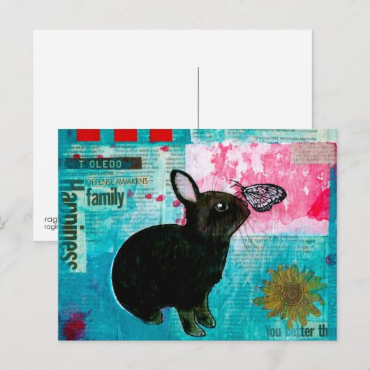 BUN N BUTTERFLY BRIEFKAART (Voorkant / Achterkant)