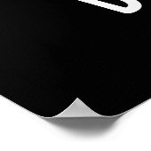 Bun-ny Funny Bunny Rabbit Bun Pun Dark BG Poster (Hoek)