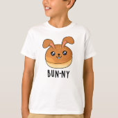 Bun-ny Funny Bunny Rabbit Bun Pun T-shirt (Voorkant)
