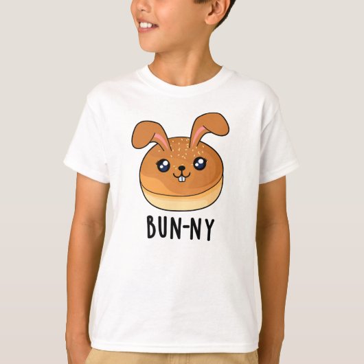Bun-ny Funny Bunny Rabbit Bun Pun T-shirt (Voorkant)