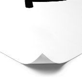 Bun on the run Funny Burger Pun Poster (Hoek)