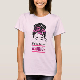 Bun Pink Warrior Breast Cancer Bewustheid T-shirt