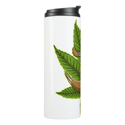 Bun Weed Sloth Thermosbeker (Gedraaid links)