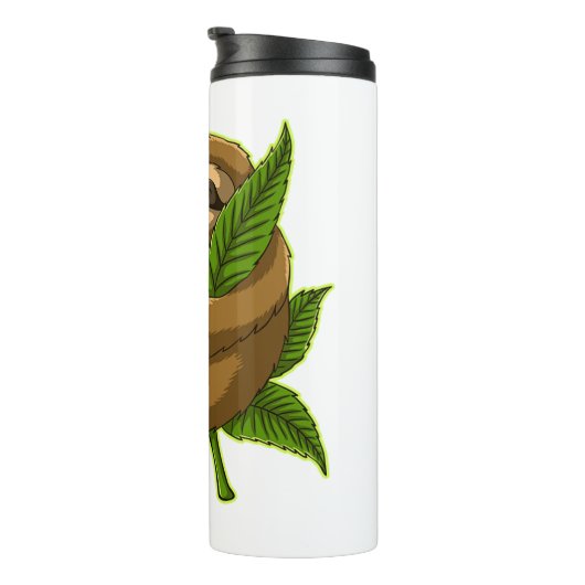 Bun Weed Sloth Thermosbeker (Geroteerd rechts)