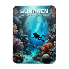 Bunaken Indonesia Scuba Diver Magneet