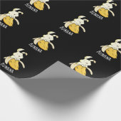 Bunana Funny Bunny in een bananenpun Dark BG Cadeaupapier (Hoek)