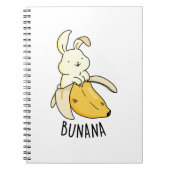 Bunana Grappig Konijn In Een Bananenschil Woordgra Notitieboek (Voorkant)