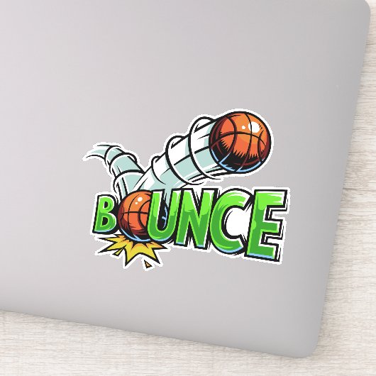 BUNCE aangepast Basketball-stickers Sticker (Detail)