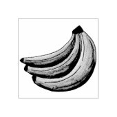 Bunch Bananas Banana Fruit Foodie Stamp Rubberstempel (Afrduk)