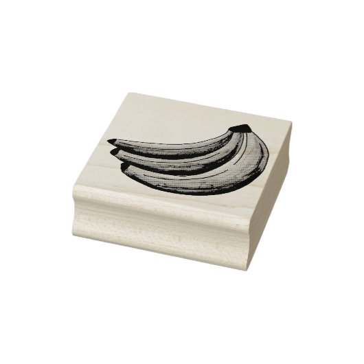 Bunch Bananas Banana Fruit Foodie Stamp Rubberstempel (Stempel)
