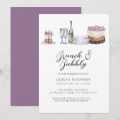 Bunch en Bubbly Champagne Vrijgezellenfeest Kaart (Voorkant / Achterkant)