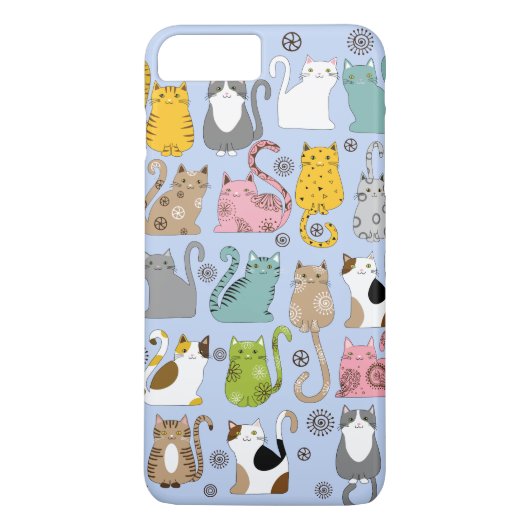 Bunch of Cute and Fun Cats iPhone 7 Plus Hoesje (Achterkant)