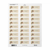 Bunch of Flowers Adresetiketten Etiket (Full Sheet)