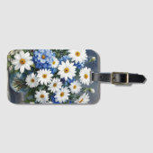 Bunch of Flowers Elegant Daisies Waterverf Bagagelabel (Voorkant (horizontaal))