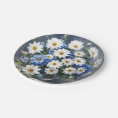 Bunch of Flowers Elegant Daisies Waterverf Papieren Bordje (Gekanteld)