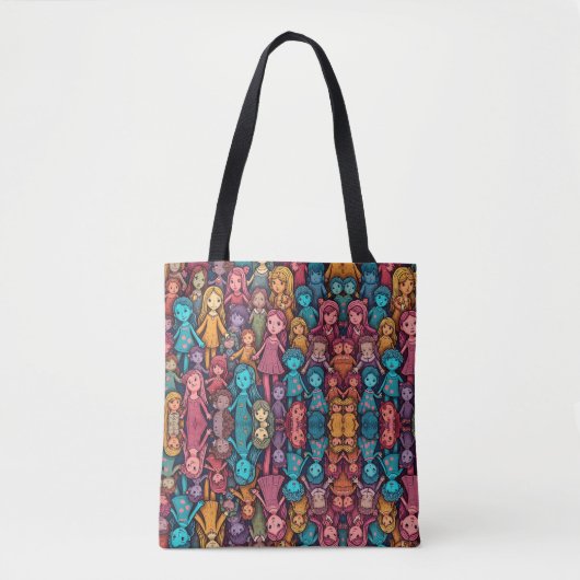 Bunch of Girls Tote Tote Bag (Voorkant)