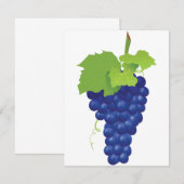 Bunch of Grapes Invitations Kaart (Voorkant / Achterkant)
