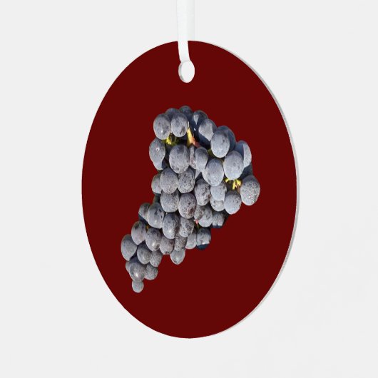 Bunch of Grapes Metalen Ornament (Voorkant links)
