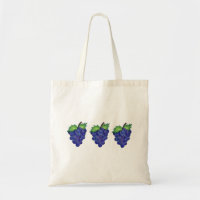 Bunch of Grapes Paars Grape Fruit Foodie Canvas ta