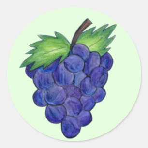 Bunch of Grapes Paars Grape Fruity Stickers
