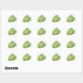 Bunch of Grapes Ronde Sticker (Vel)