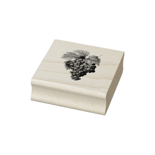 BUNCH OF GRAPES WOOD STEMP RUBBERSTEMPEL (Stempel)