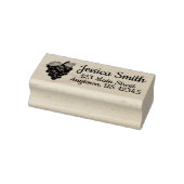 Bunch of Grapevine Fruit Foodie Address Rubberstempel (Stempel)