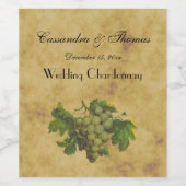 Bunch of Green Grapes Distsed Tea Sined BG Wijn Etiket (Enkel label)