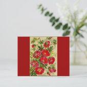 Bunch of Red Flowers Briefkaart (Staand voorkant)