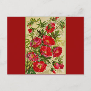 Bunch of Red Flowers Briefkaart