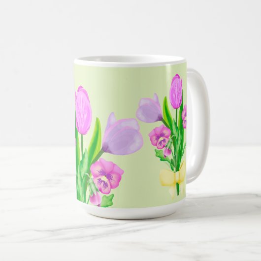 Bunch of Spring Flowers Koffiemok (Voorkant rechts)