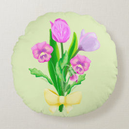Bunch of Spring Flowers Rond Kussen