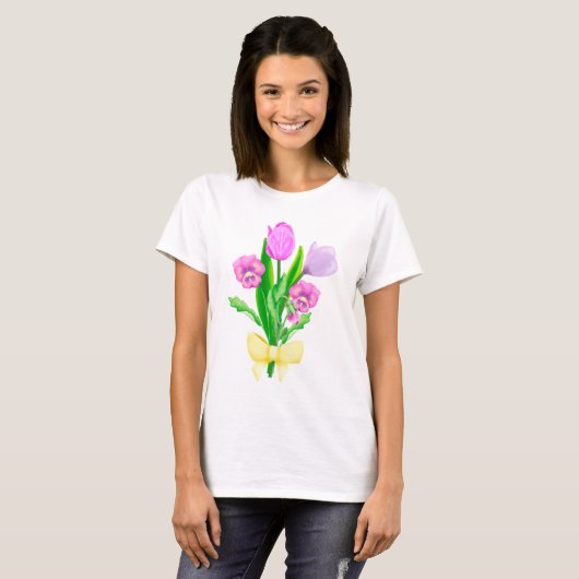 Bunch of Spring Flowers T-shirt (Voorkant volledig)
