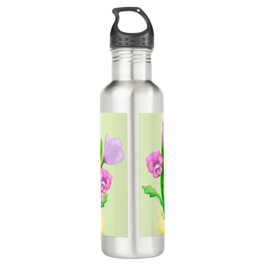 Bunch of Spring Flowers Thermal Tumbler Waterfles (Achterkant)