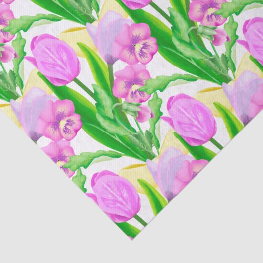 Bunch of Spring Flowers Tissuepapier (Detail)