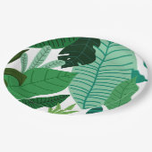 Bunch of Tropical Leaves Garden Theme Party Papieren Bordje (Gekanteld)