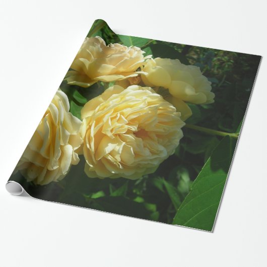 Bunch of Yellow Roses Cadeaupapier (Uitgerold)