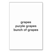 Bunch Paarse druiven die kaarten voor volwassenen  (Achterkant)